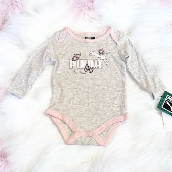 Puma Other - Puma butterfly long sleeve baby bodysuit size 6-9 months NWT